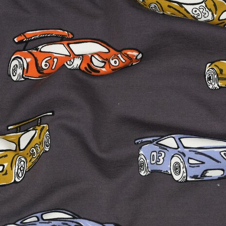 raceauto frenchterry grijs 05055 verheestextiles uit Poppy 25