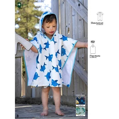 zwemponcho B-Trendy 25 - webshop KicKenStoffen 