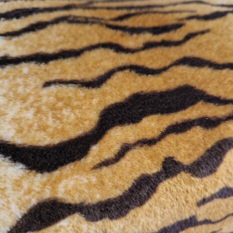 tijger stof wellness fleece Udi - KicKenStoffen