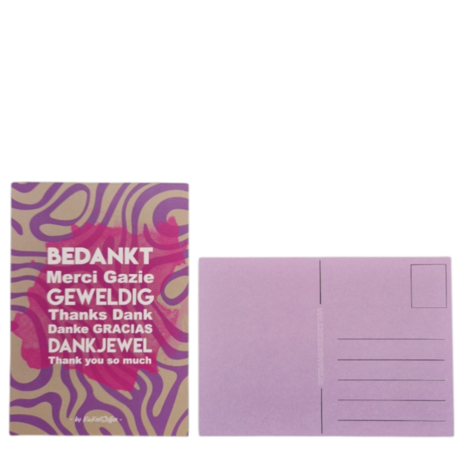 bedankt kaarten KicKenStoffen - thank you in alle talen