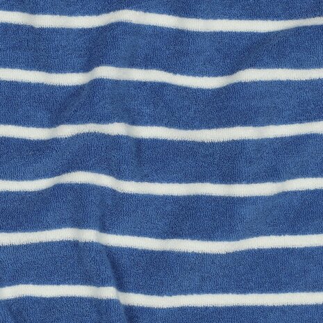 strepen badstof tricot blauw - kickenstoffen