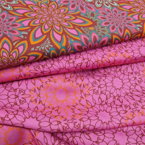 beach wear viscose mandala en bloemen