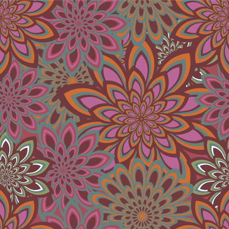 beach wear viscose sunny flowers