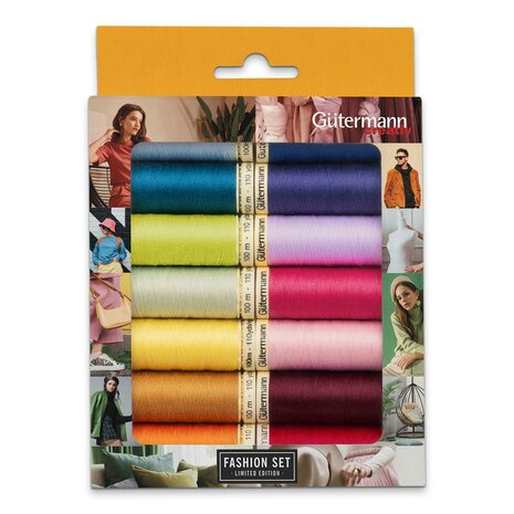 G&uuml;termann Allesnaaigaren &ndash; Fashion Set (14 klosjes) Met deze G&uuml;termann Fashion Set haalt u in &eacute;&amp;#x0