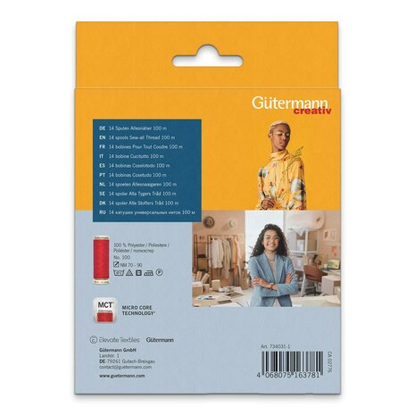G&uuml;termann Allesnaaigaren &ndash; Fashion Set (14 klosjes) Met deze G&uuml;termann Fashion Set haalt u in &eacute;&amp;#x0