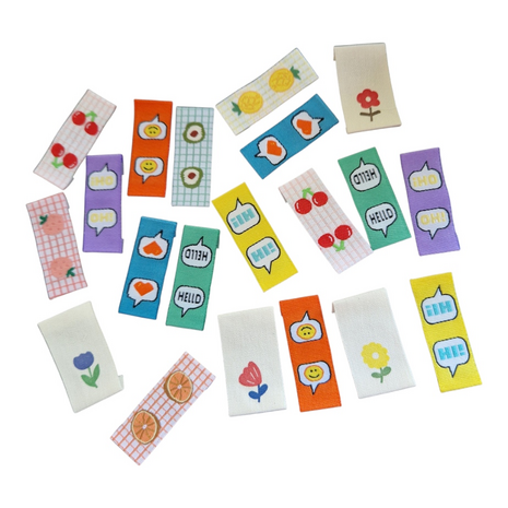 kids sewinglabels surprise KicKen Stoffen