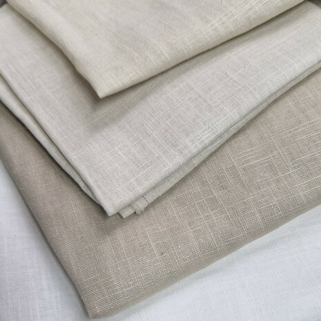 Linnen beige tinten KicKenStoffen