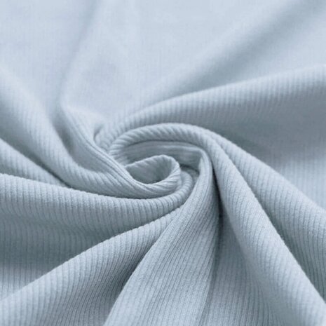 staalblauw rib tricot soft BEEBSstofjes van KicKenStoffen