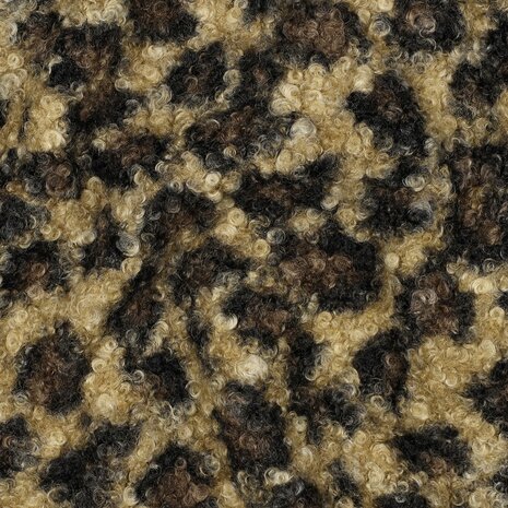 boucle teddy luipaard rondjes KicKenStoffen