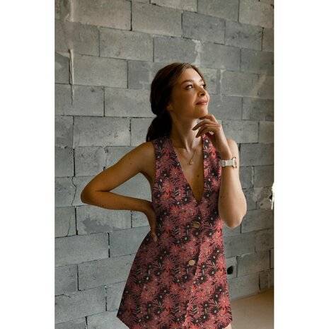 jacquard bloemen Poppy - kickenstoffen