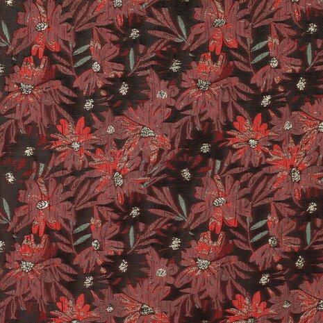 jacquard bloemen Poppy - kickenstoffen 03811.001