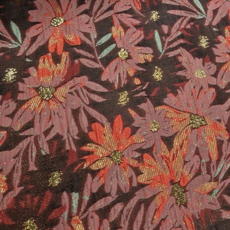 jacquard bloemen Poppy fabrics - kickenstoffen