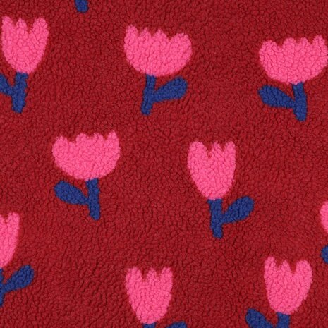 tulpen teddy Poppyfabrics van KicKenStoffen