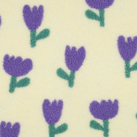 tulpen teddy Poppy fabrics van KicKenStoffen