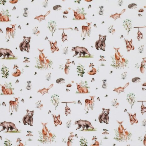 BEEBS natuur dieren tricot van kickenstoffen