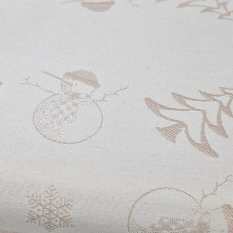 damast tafellinnen winter thema - xmas