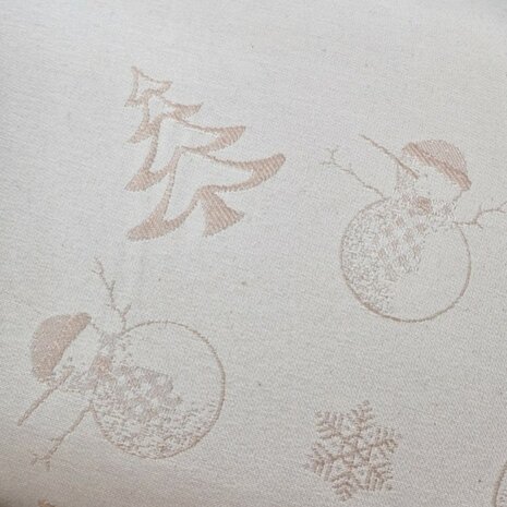 damast tafellinnen winter thema - xmas