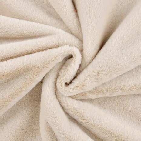 castorine fake fur natural - kickenstoffen