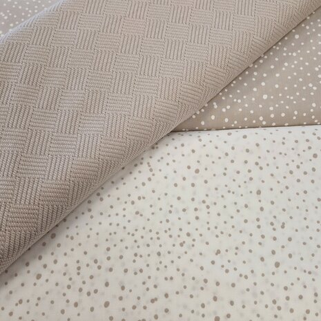 libbie en confetti beige katoen _ kickenstoffen