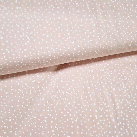 confettie stipjes katoen kickenstoffen roze wit