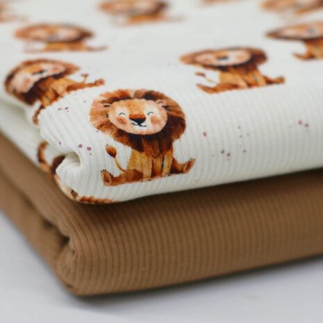 BEEBSribtricot leeuwtjes KicKenStoffen