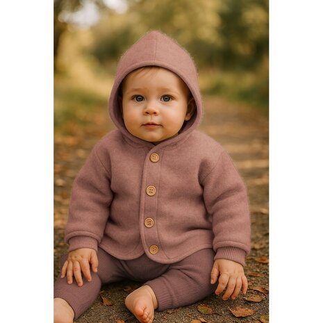 babyjasje merino wol fleece poppy 25