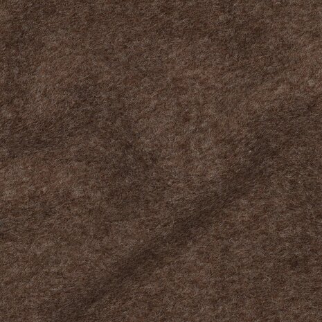 merino wol fleece donker bruin