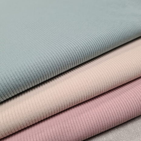zee groen mint en nude en oud roze baby rib soft