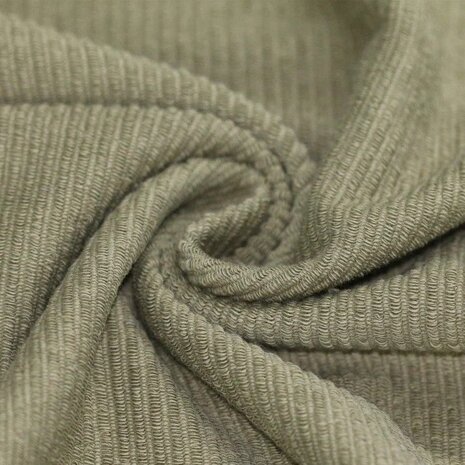BEEBSstofjes-Rib-Loop-Terry-Jersey-Fabric-olijf-kickenstoffen