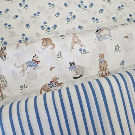 vive la france katoentjes Poppyfabrics - kickenstoffen