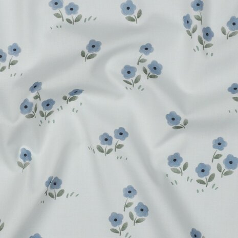 vive la france katoentje Bloemen Poppyfabrics - kickenstoffen