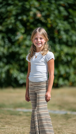 Biologische baby rib tricot met dunne strepen  KicKenStoffen 06624.001