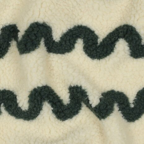 waves teddy groen - poppyfabrics bij KicKenStoffen