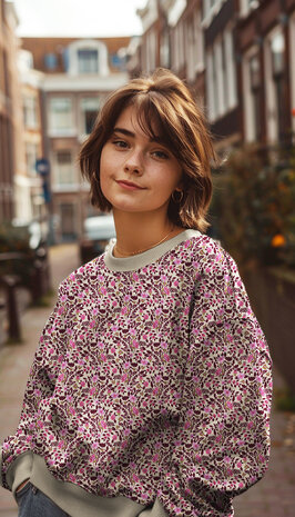 digitale frenchterry bloemen 06443.002 Poppy - kickenstoffen