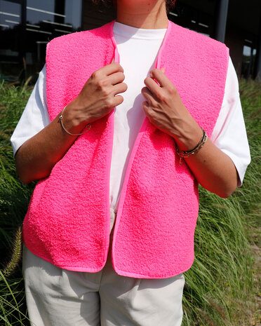 voorbeeld gilet Dubbelzijdige Teddyfleece &ndash; Teddy &amp; Polar Fleece