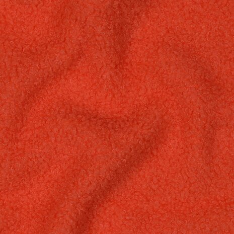 teddyfleece oranje rood - dubbelzijdig - poppyfabrics bij KicKenStoffen