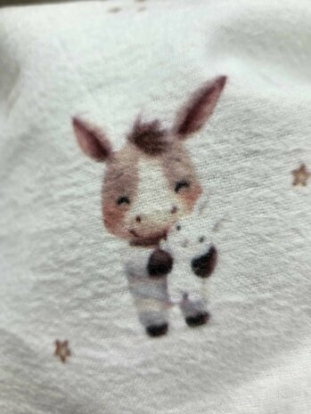 donkey flanelstof qjutie - kickenstoffen 