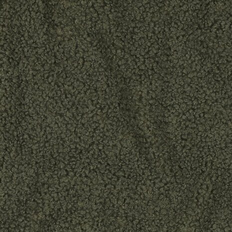 olijf teddy fleece lammy stof Poppyfabrics - KicKenStoffen