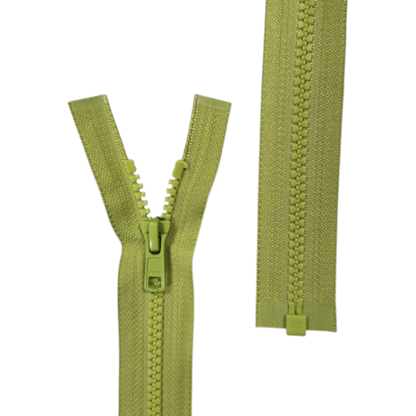 lime groen Deelbare Bloktand Vislon Rits YKK