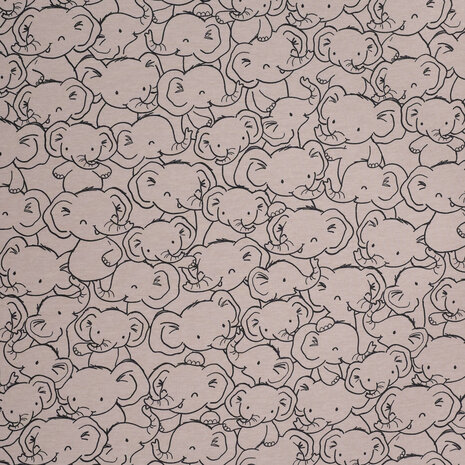 beige olifantjes tricot