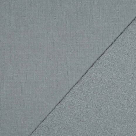 staal blauw slub hydrofiel Poppy - kickenstoffen