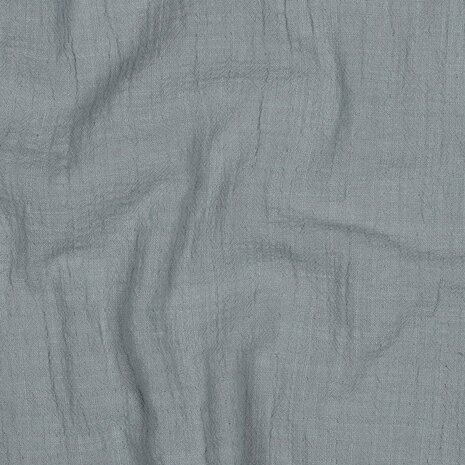 staal blauw slub hydrofiel Poppy - kickenstoffen