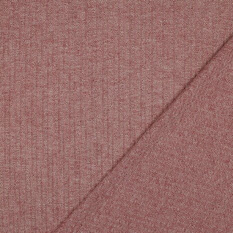roze gouden rib gebreide stof KicKenStoffen