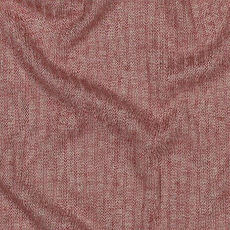 roze gouden rib gebreide stof KicKenStoffen