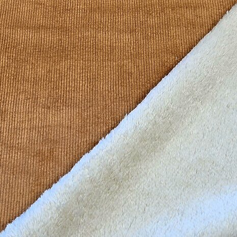 Washed Corduroy Bonded stone - kickenstoffen.nl