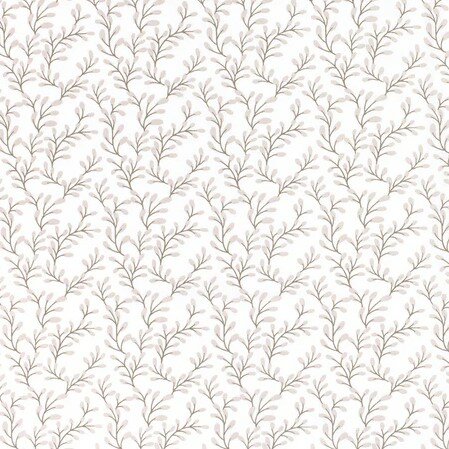 Jursie katoen twijgjes beige - KicKenStoffen 23703
