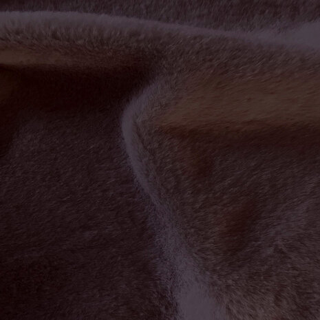 rabbit fake fur mauve - kickenstoffen