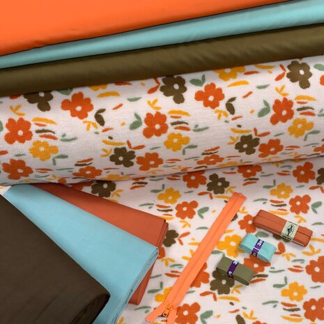 baby teddy met bijpassende boordstoffen en fournituren