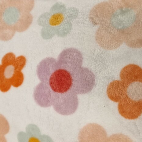 grote gekleurde bloemen stof - kickenstoffen