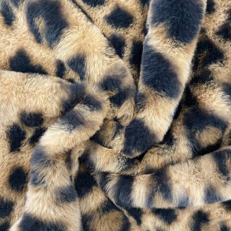 imitatie bont - fake fur panter  classic KicKenStoffen